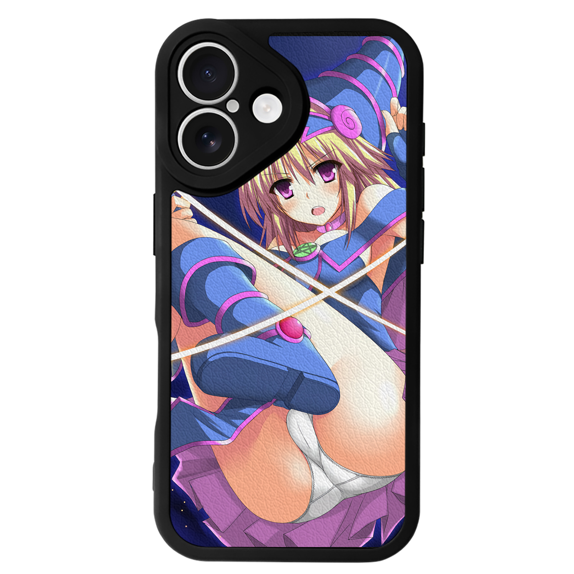（画像用） 遊☆戯☆王 Yu-Gi-Oh! 【iPhone 16シリーズ対応】シリコンスマホケース（レザー調） 材質：シリコン